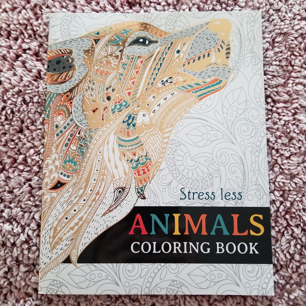 Adult Coloring Book - Animals